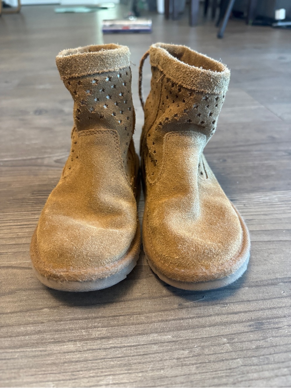 UGG Kids Tan Suede Boots